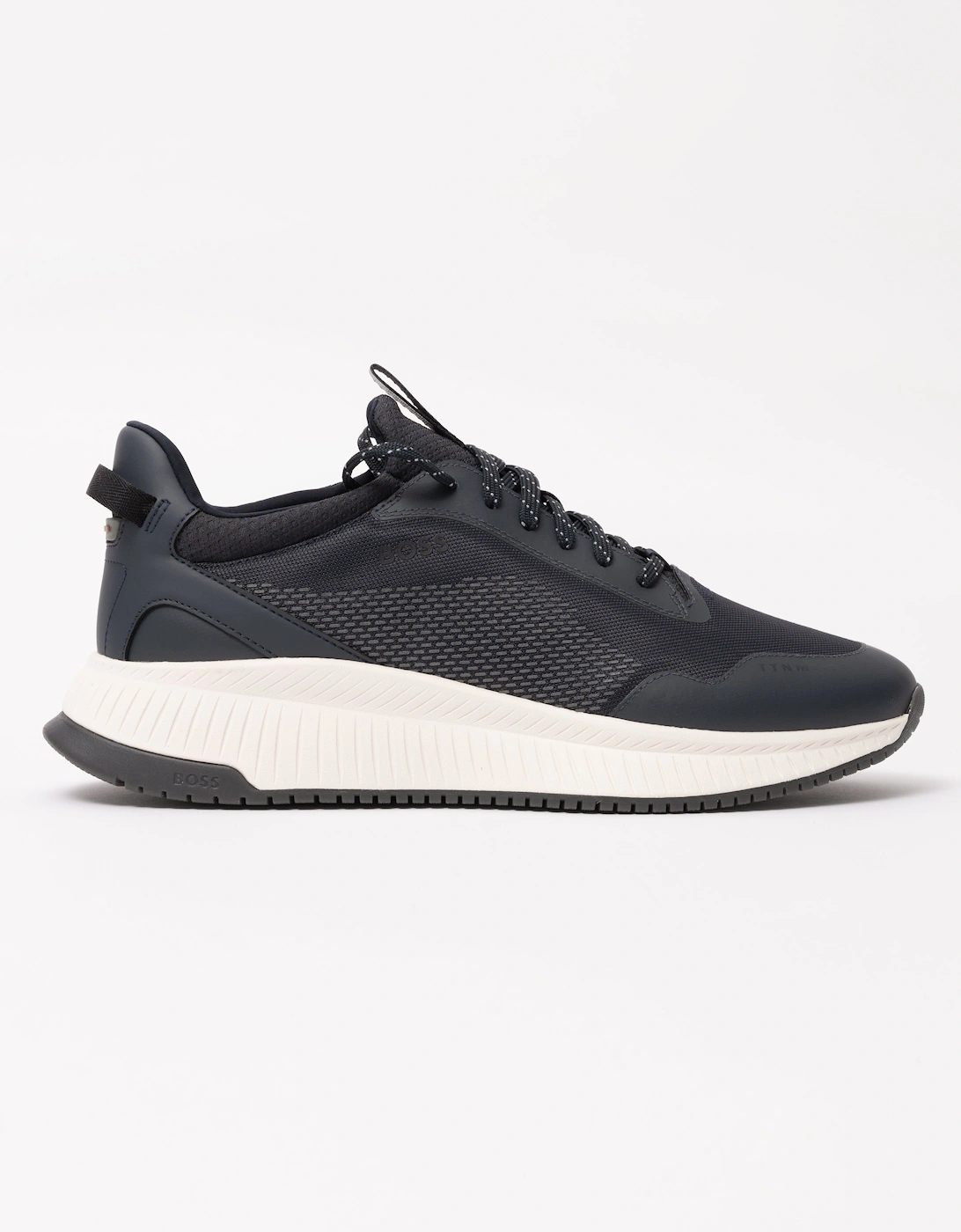BOSS Orange TTNM EVO Mens trainers with ridged outsole - Dark Blue 401