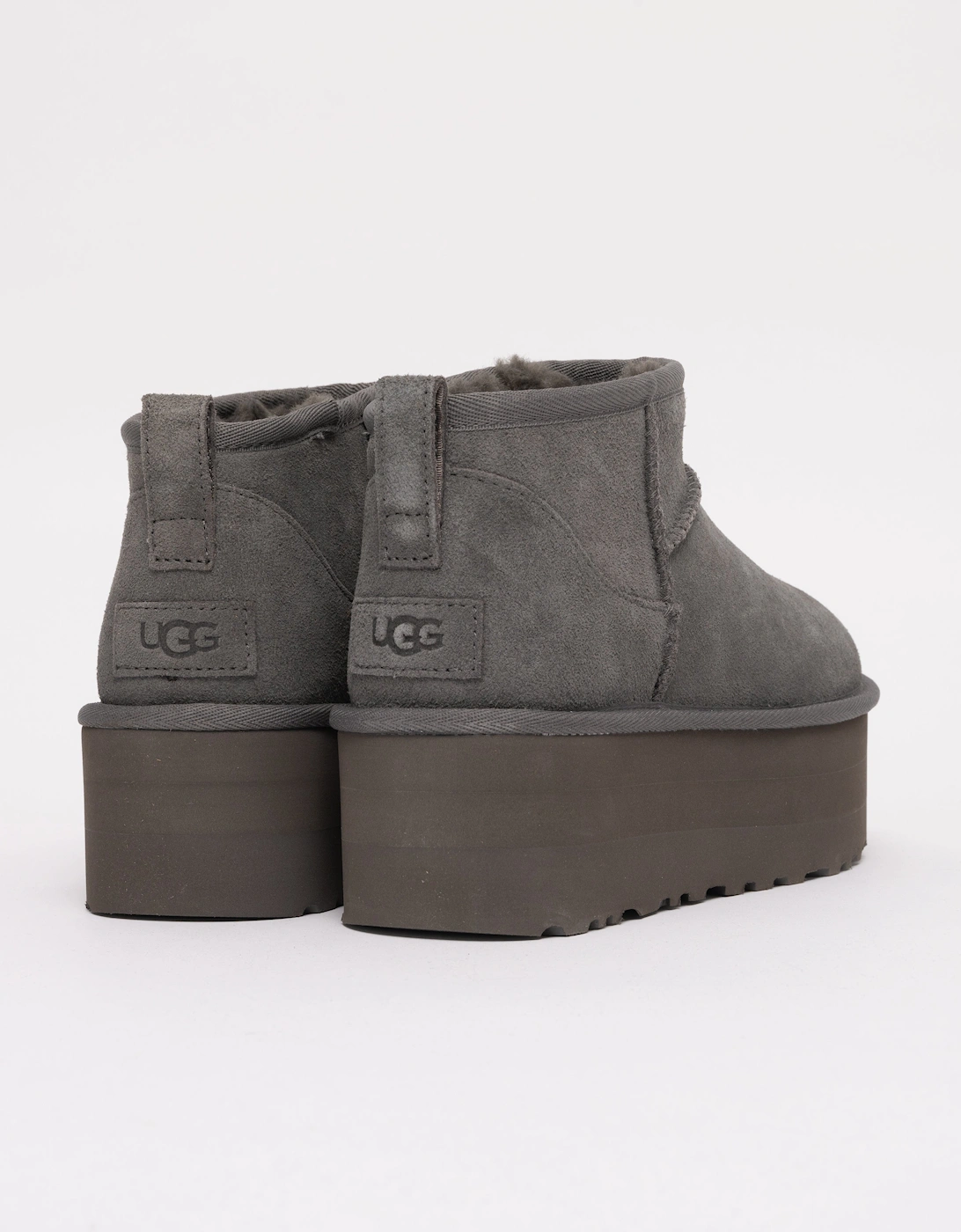 Classic Ultra Mini Womens Platform Boot - Charcoal