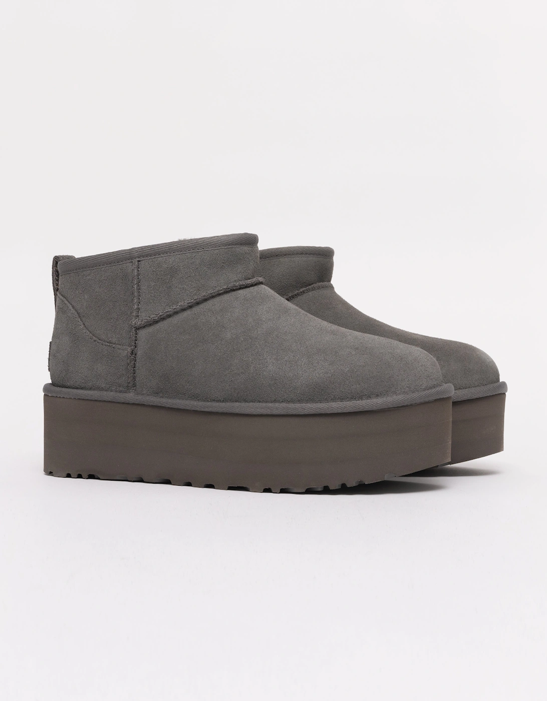 Classic Ultra Mini Womens Platform Boot - Charcoal