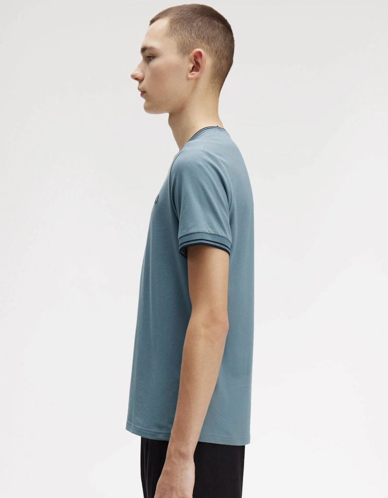 Mens Twin Tipped T-Shirt - Stockport Blue/Navy/Navy Z56