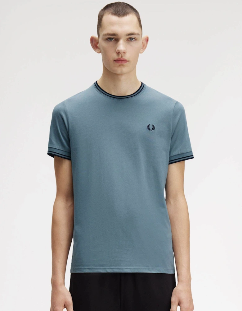 Mens Twin Tipped T-Shirt - Stockport Blue/Navy/Navy Z56
