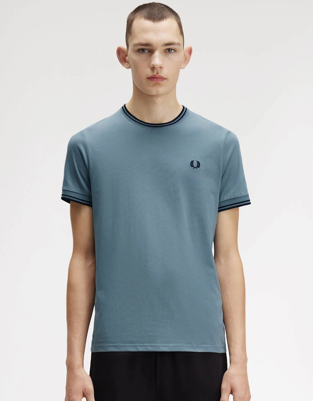 Mens Twin Tipped T-Shirt - Stockport Blue/Navy/Navy Z56