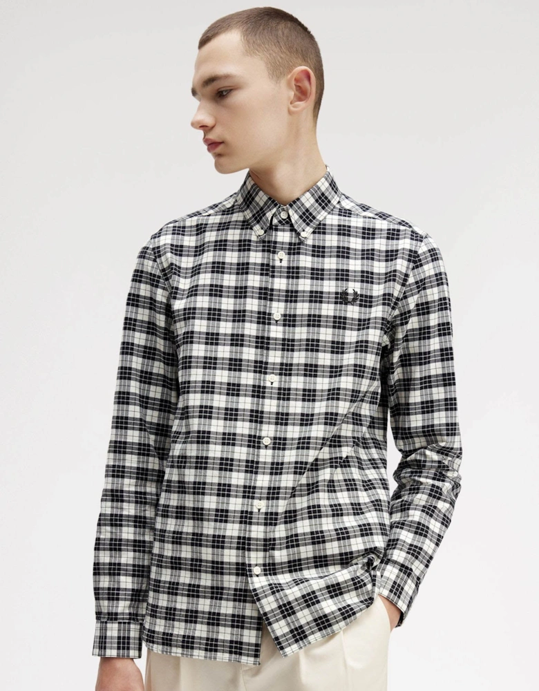 Tartan Oxford Shirt - Ecru 560