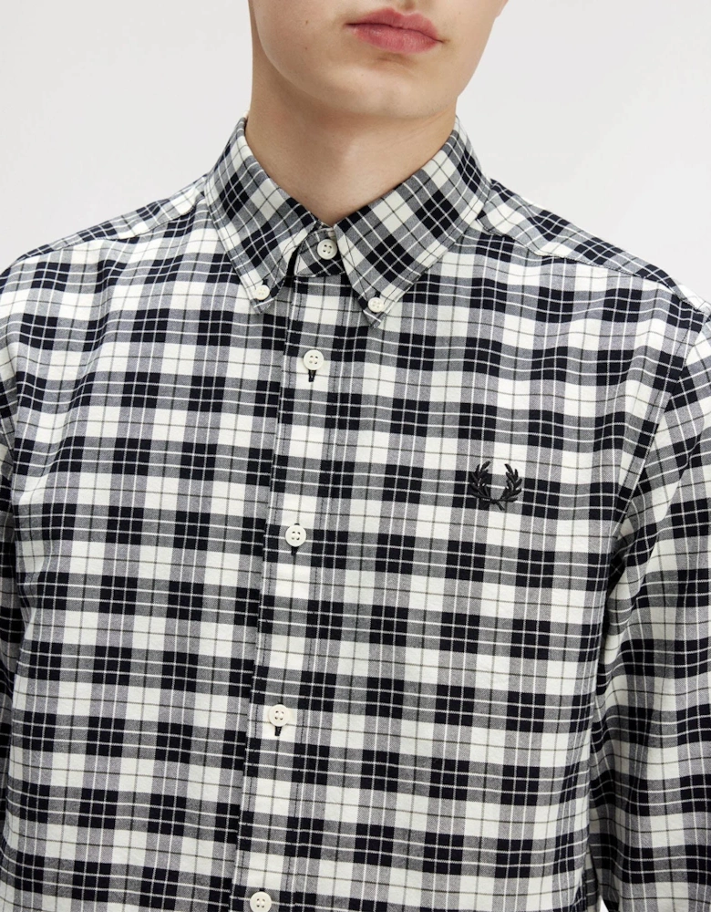 Tartan Oxford Shirt - Ecru 560
