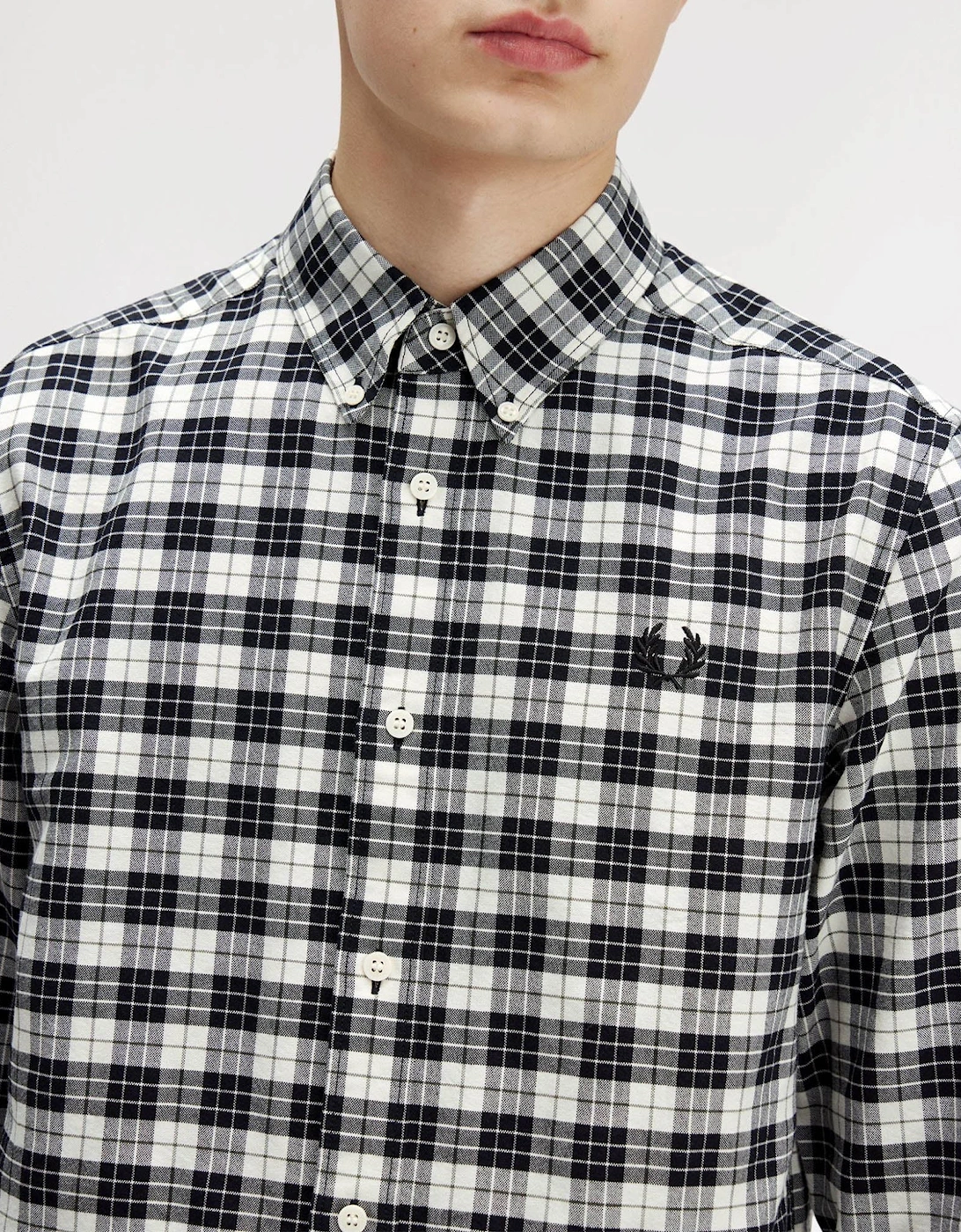 Tartan Oxford Shirt - Ecru 560