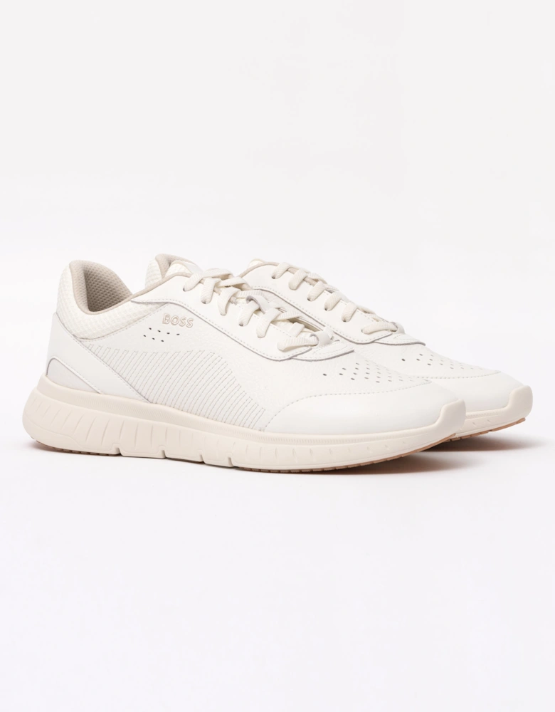 BOSS Orange Titanis_Runn_ltmx Mens Trainers - Open White 110