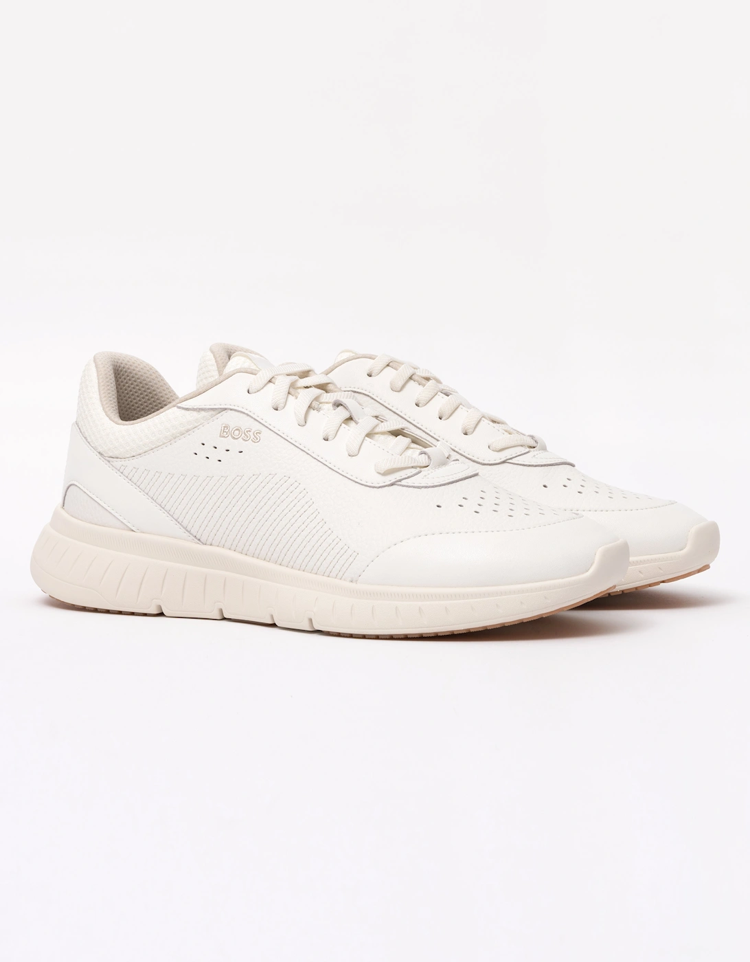 BOSS Orange Titanis_Runn_ltmx Mens Trainers - Open White 110