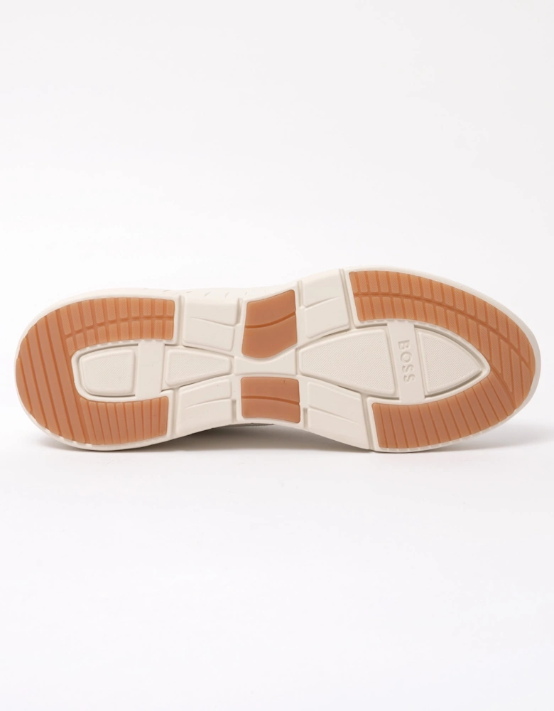 BOSS Orange Titanis_Runn_ltmx Mens Trainers - Open White 110