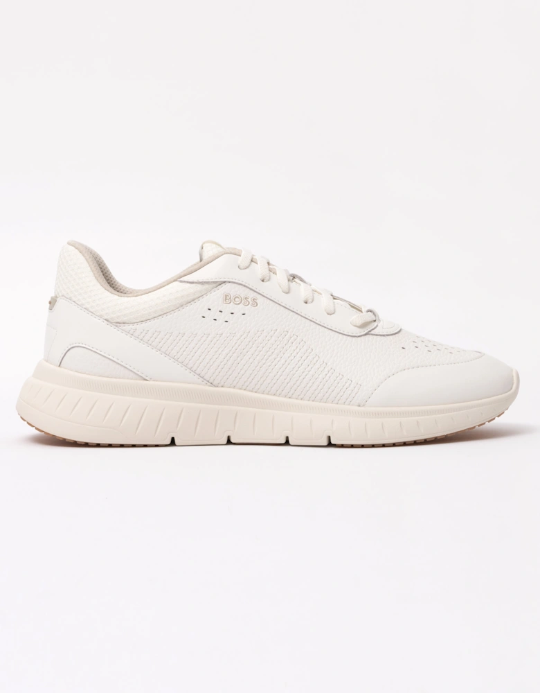 BOSS Orange Titanis_Runn_ltmx Mens Trainers - Open White 110