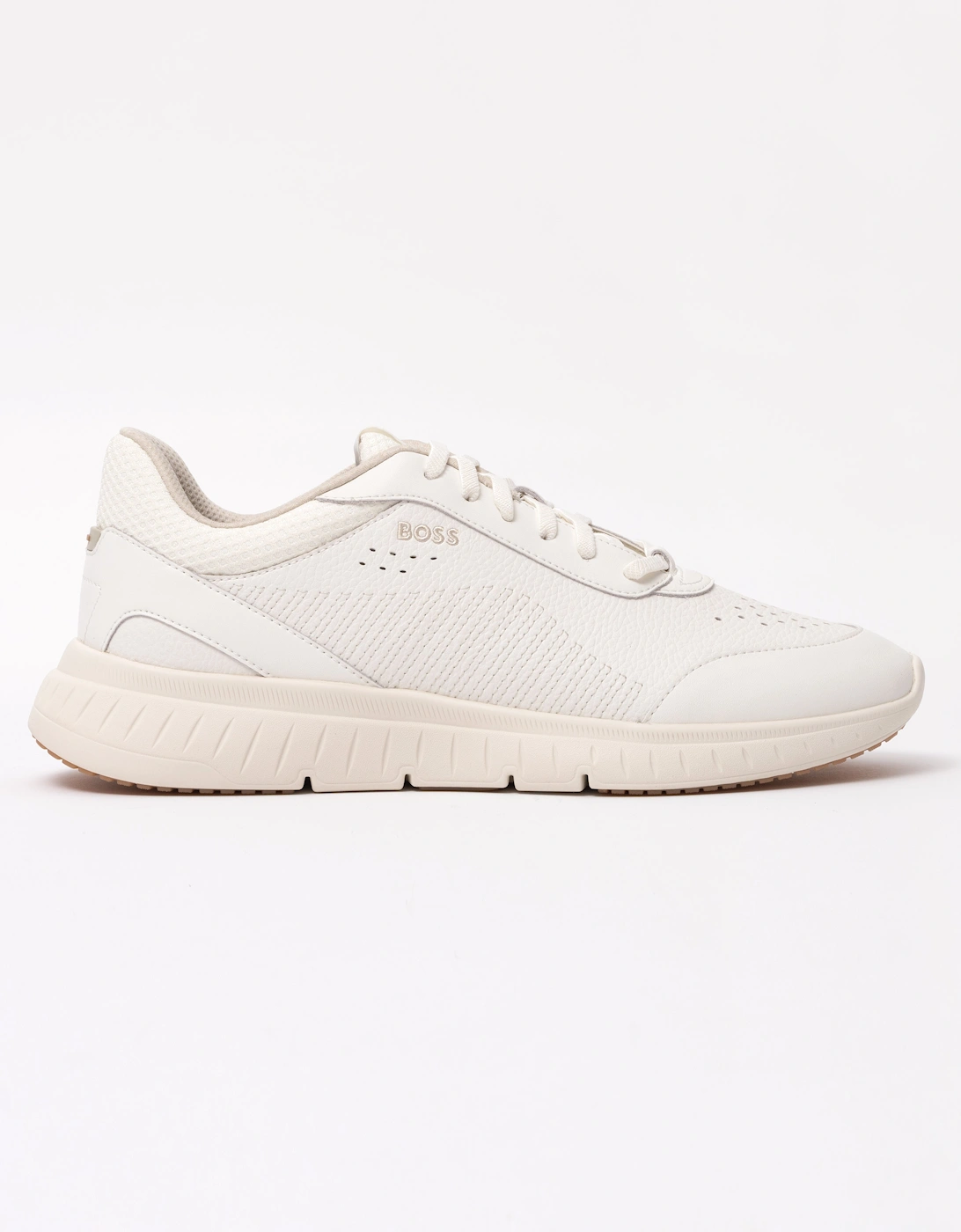 BOSS Orange Titanis_Runn_ltmx Mens Trainers - Open White 110
