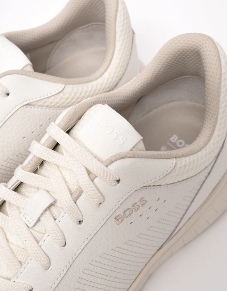 BOSS Orange Titanis_Runn_ltmx Mens Trainers - Open White 110