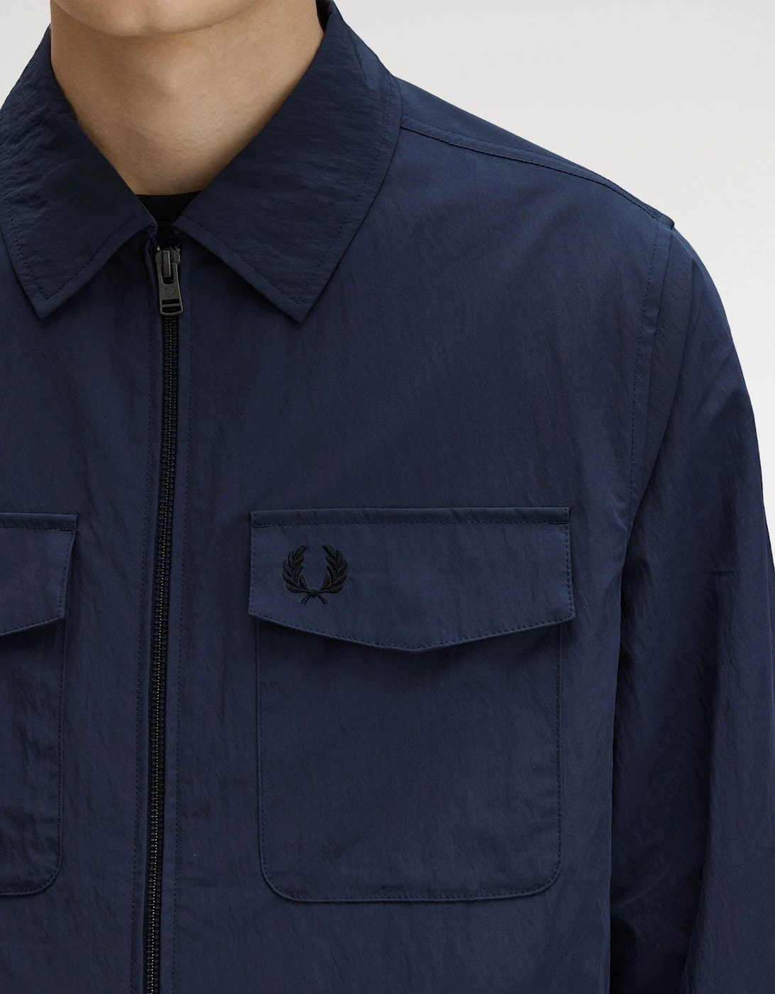 Mens Zip Overshirt - Dark Airforce 738