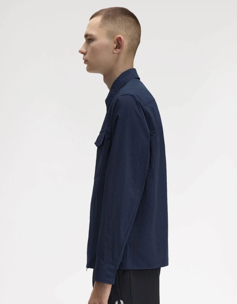 Mens Zip Overshirt - Dark Airforce 738