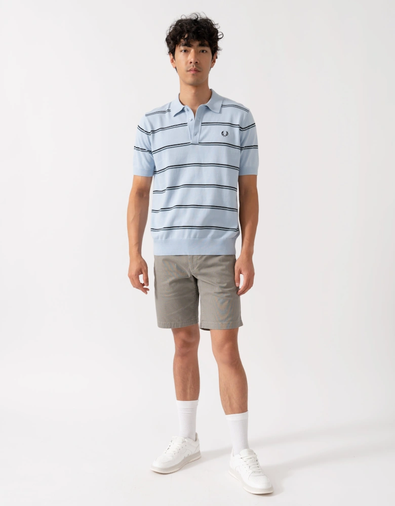 Mens Striped Knitted Shirt