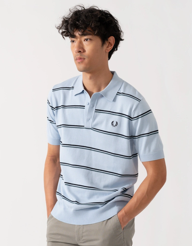 Mens Striped Knitted Shirt
