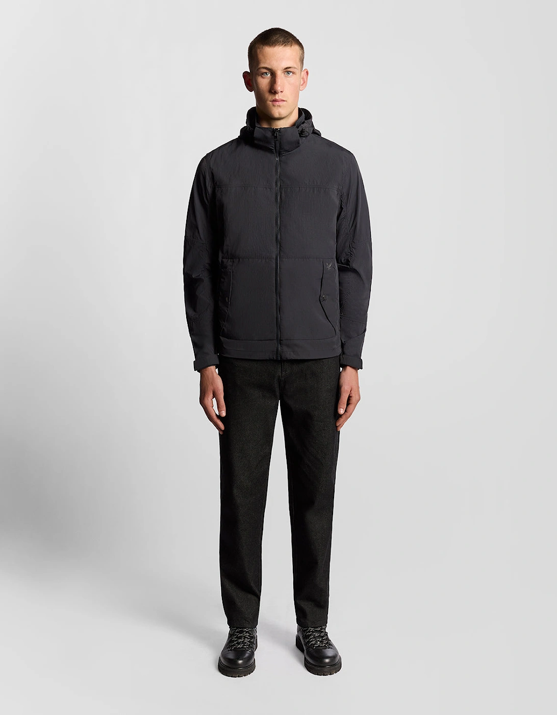 Lyle & Scott Stow Away Jacket - X002 Black Ice