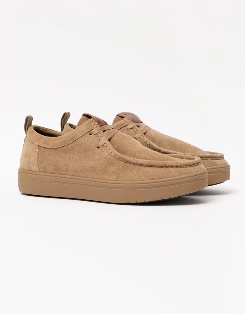 Modern Light Suede Moc Toe Mens Shoe - Rooted Brown