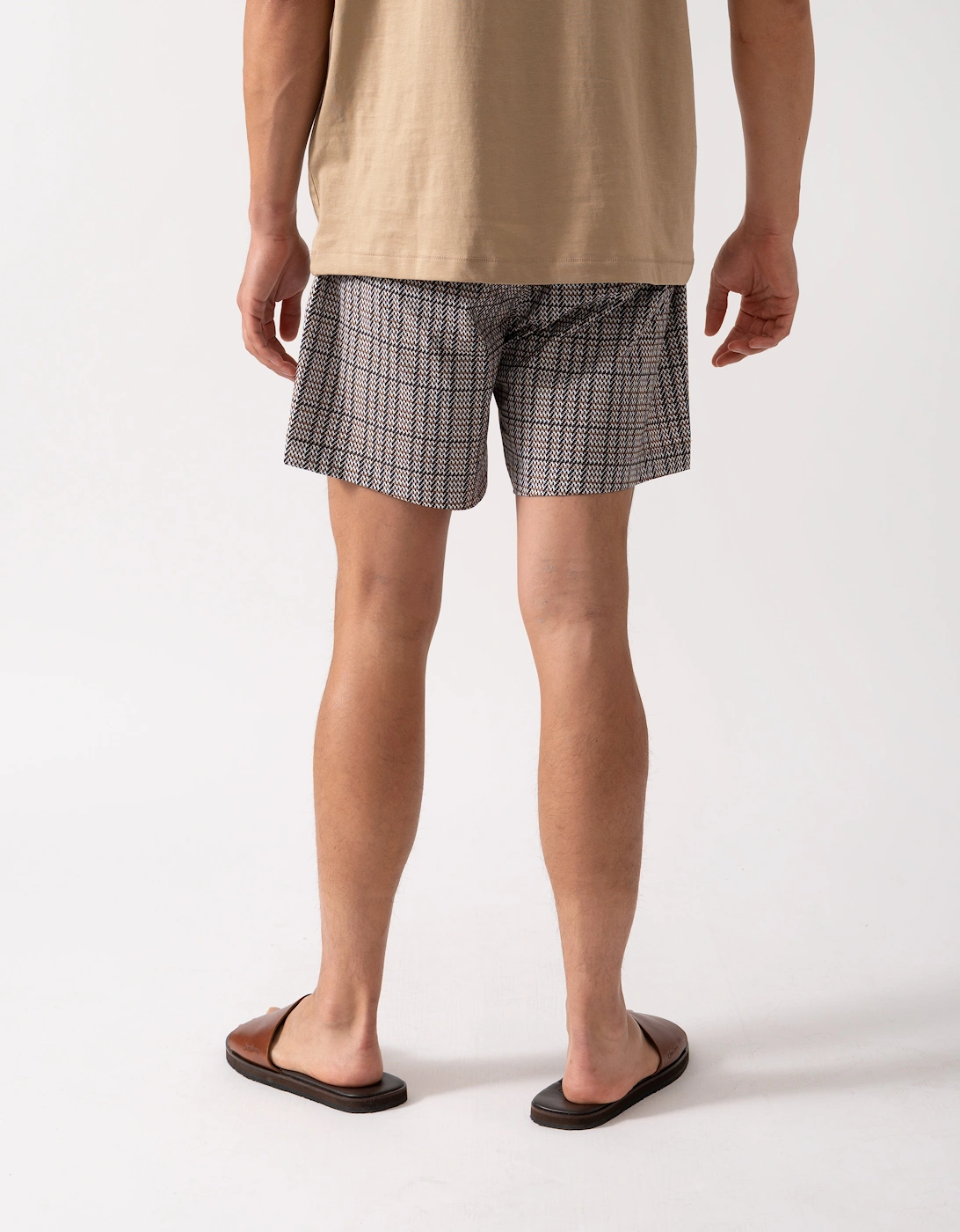 BOSS Orange Mens Beach-to-Bar Swim Shorts - Black 001