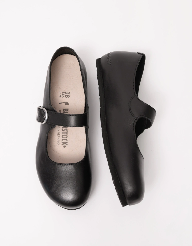 Santa Clarita Leather Womens Shoes - Black
