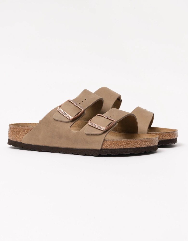 Oiled Leather Unisex Sandals - Tobacco Brown