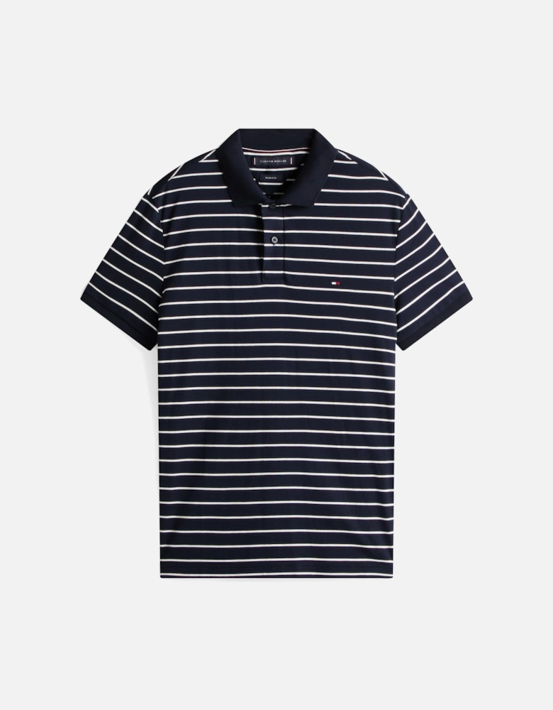 Liquid Cotton Regular Fit Mens Polo - Desert Sky/Ivory Petal