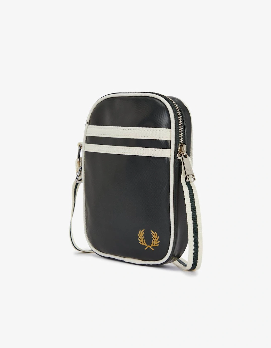 Classic Small Side Bag - Night Green/Ecru T11