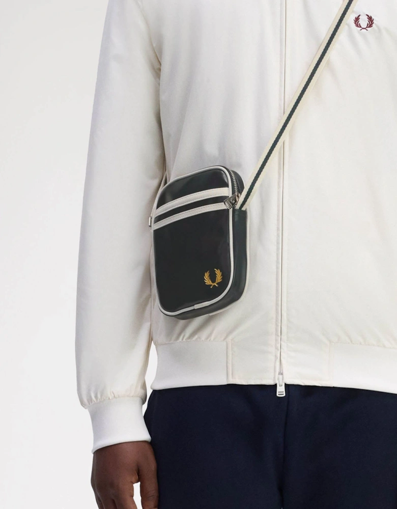 Classic Small Side Bag - Night Green/Ecru T11