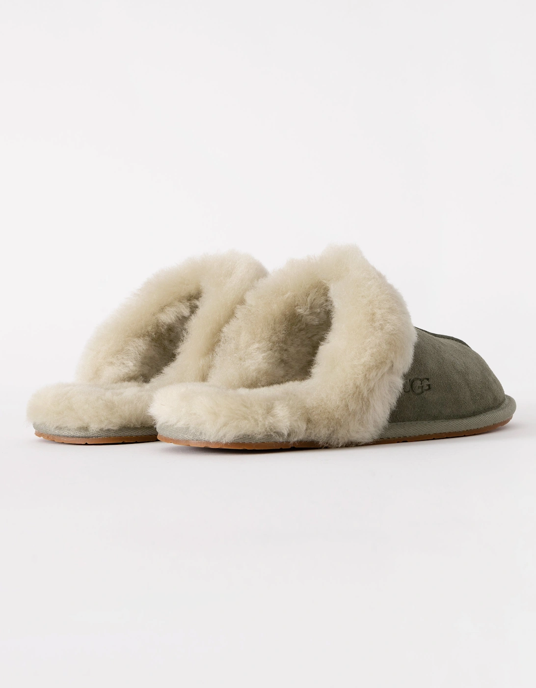 Scuffette II Womens Slipper - Moss Green / Muted Brass