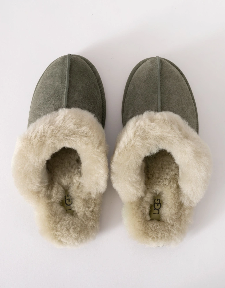Scuffette II Womens Slipper - Moss Green / Muted Brass