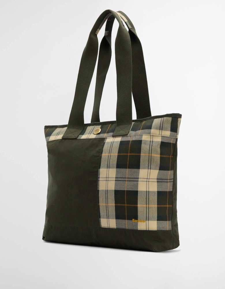 Mya Womens Patchwork Tote Bag - Sage/Ancient