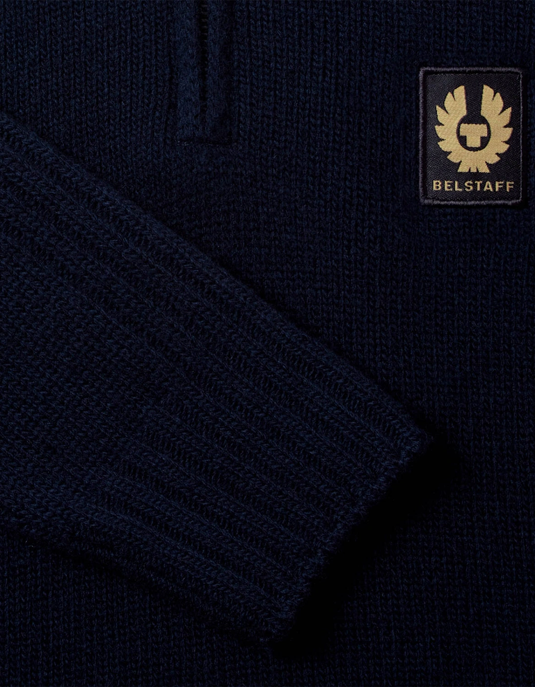 Watch Mens Quarter Zip Jumper - Dark Ink