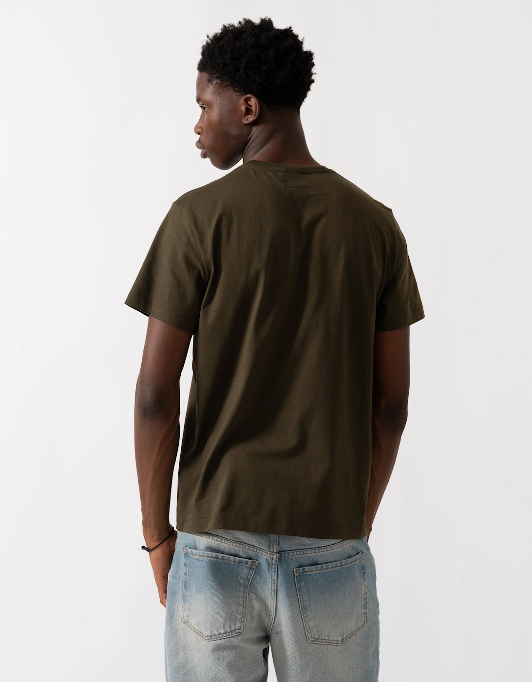 Patch Tee Mens T-Shirt - Deep Moss 117