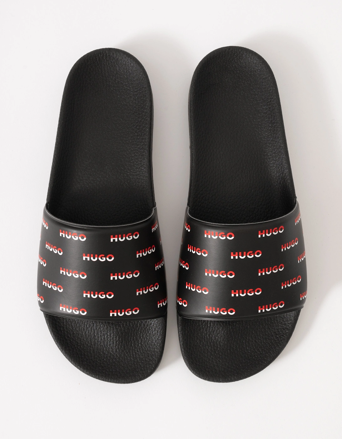 HUGO Timein_slid_lgal Mens Slides 50548659 - Black 001