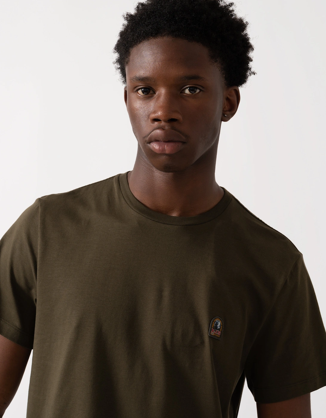 Patch Tee Mens T-Shirt - Deep Moss 117