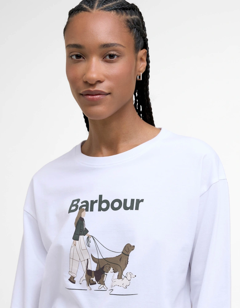 Woodhouse Womens Long Sleeve T-Shirt - White