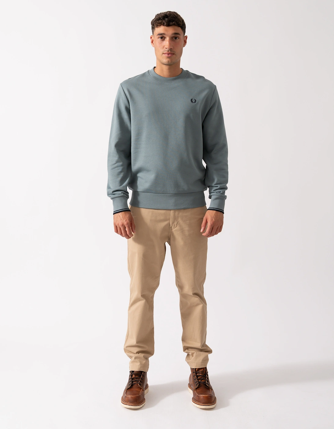 Mens Crew Neck Sweatshirt - Stockport Blue/Navy/Navy Z56
