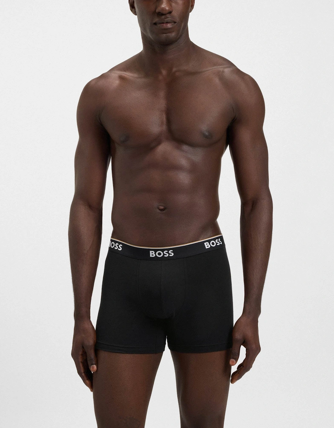 BOSS Orange Power 3-Pack Mens Boxer Briefs - Open Miscellaneous 968