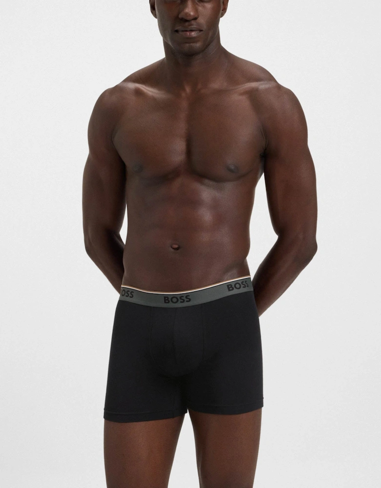 BOSS Orange Power 3-Pack Mens Boxer Briefs - Open Miscellaneous 968