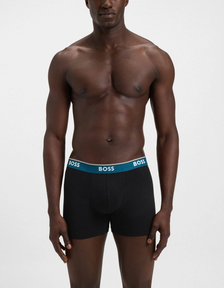 BOSS Orange Power 3-Pack Mens Boxer Briefs - Open Miscellaneous 968