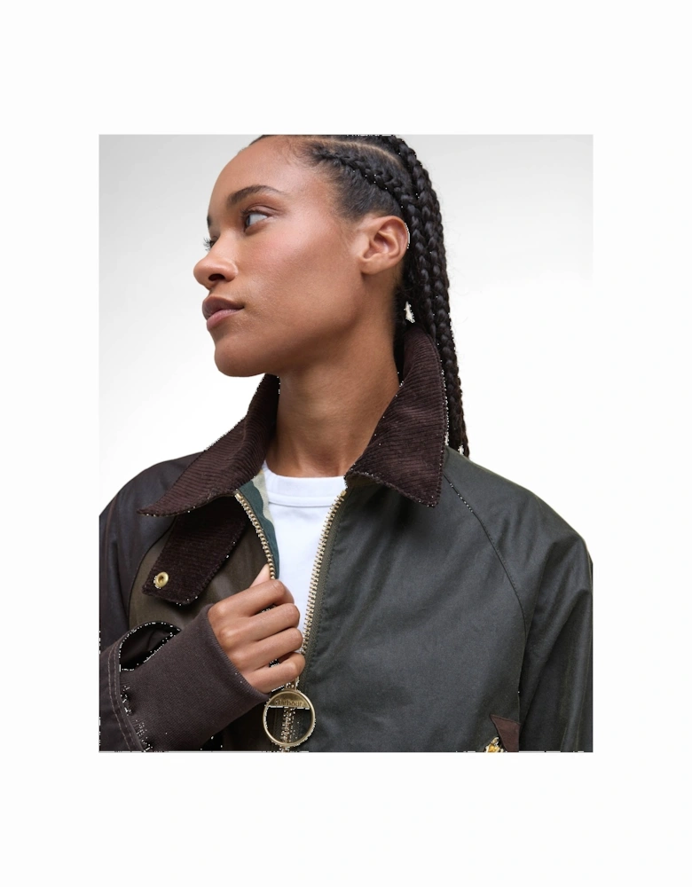 Arlene Womens Wax Jacket - Beech/Ancient Tartan