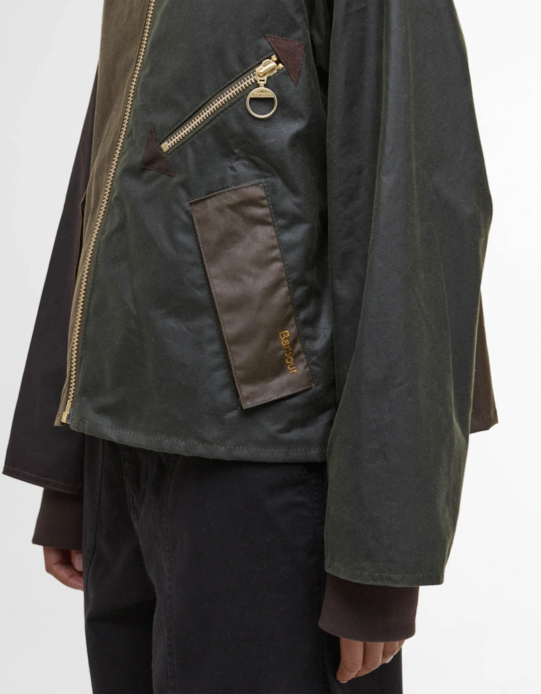 Arlene Womens Wax Jacket - Beech/Ancient Tartan