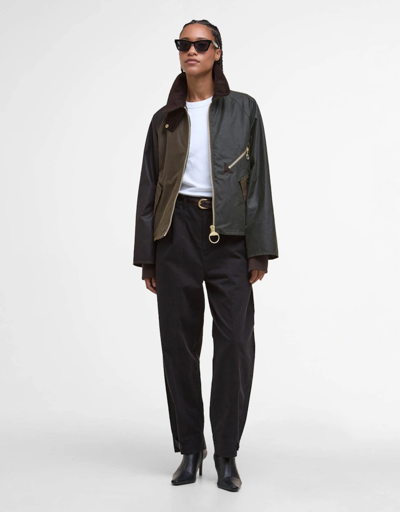 Arlene Womens Wax Jacket - Beech/Ancient Tartan