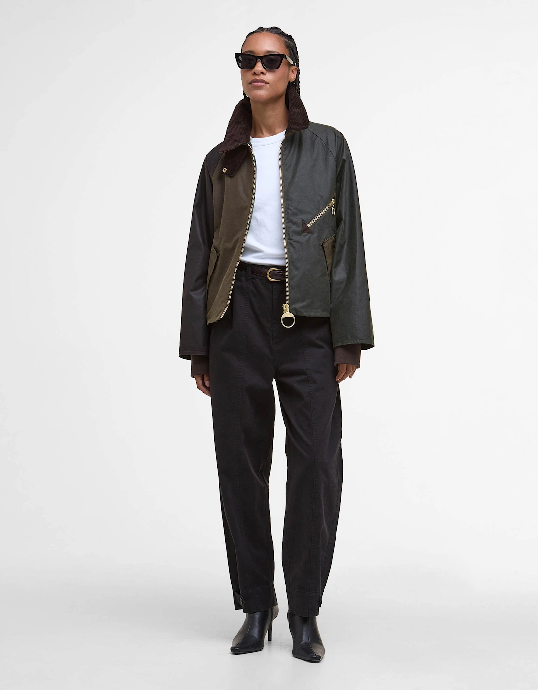 Arlene Womens Wax Jacket - Beech/Ancient Tartan