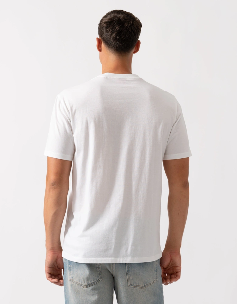 HUGO Diboxer Mens Graphic Print T-Shirt - White 100