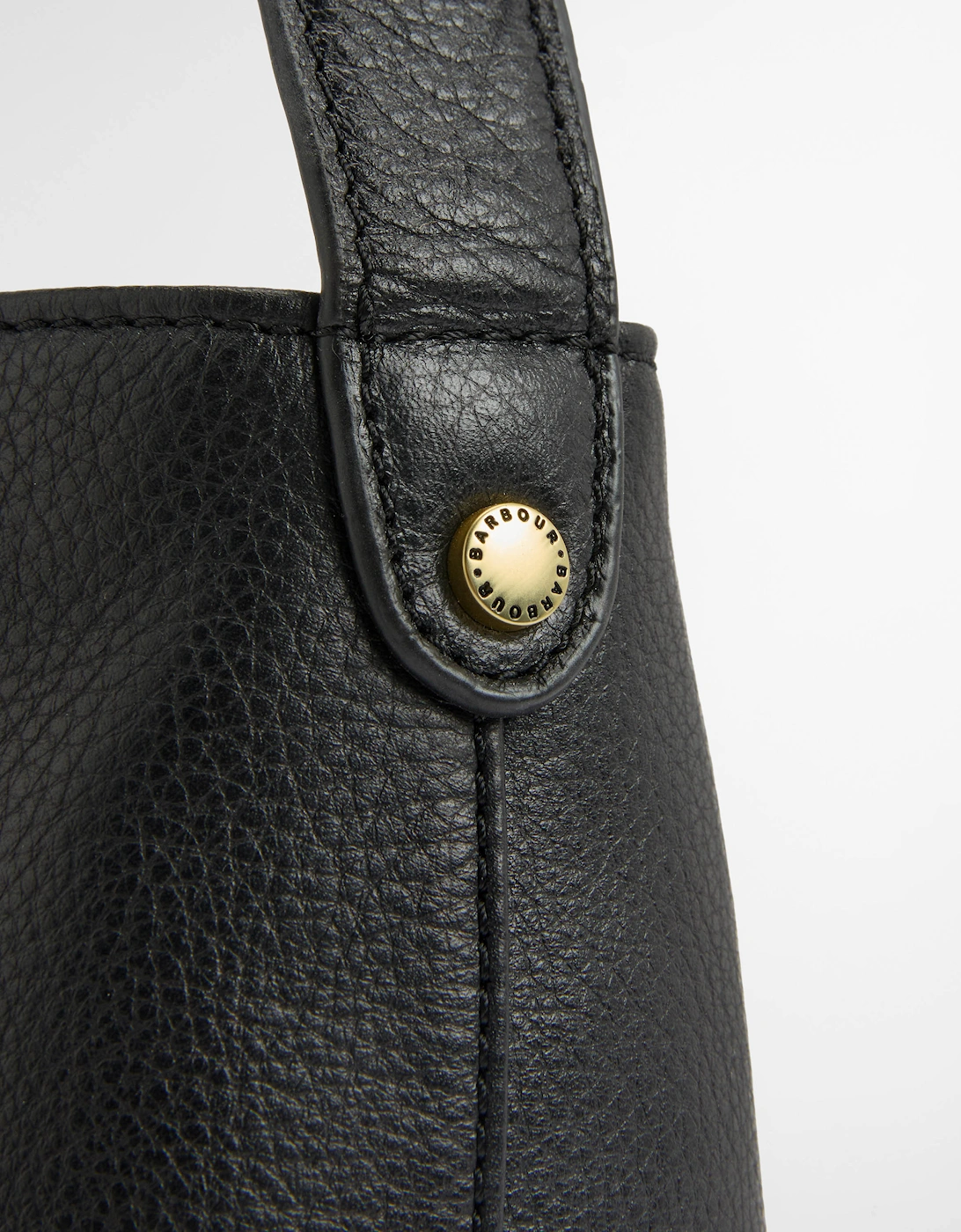 Cedar Womens Leather Bucket Bag - Black