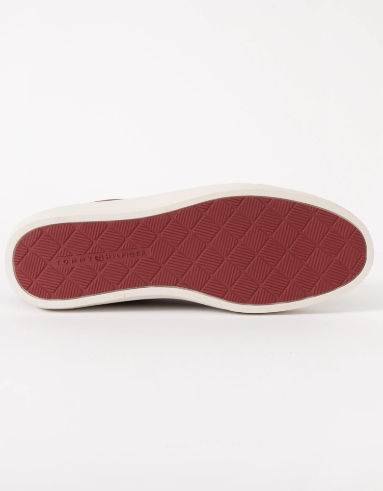 Premium Dress Full-Grain Leather Mens Cupsole Trainers - Winter Cognac