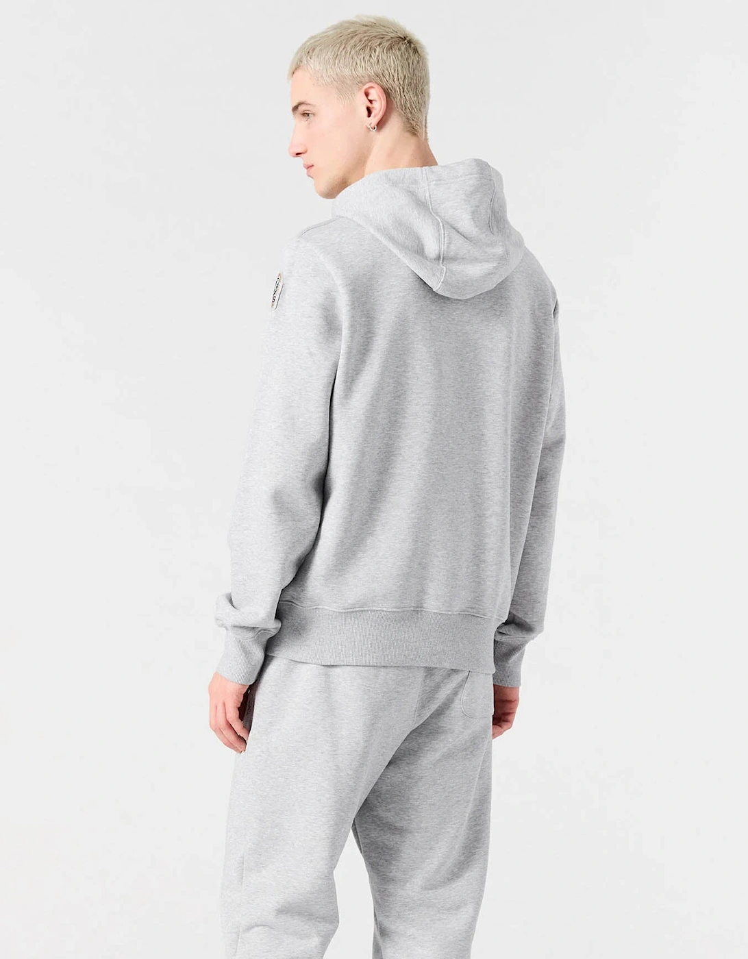 Everest Mens Hooded Sweatshirt - Ash Grey Melange 608