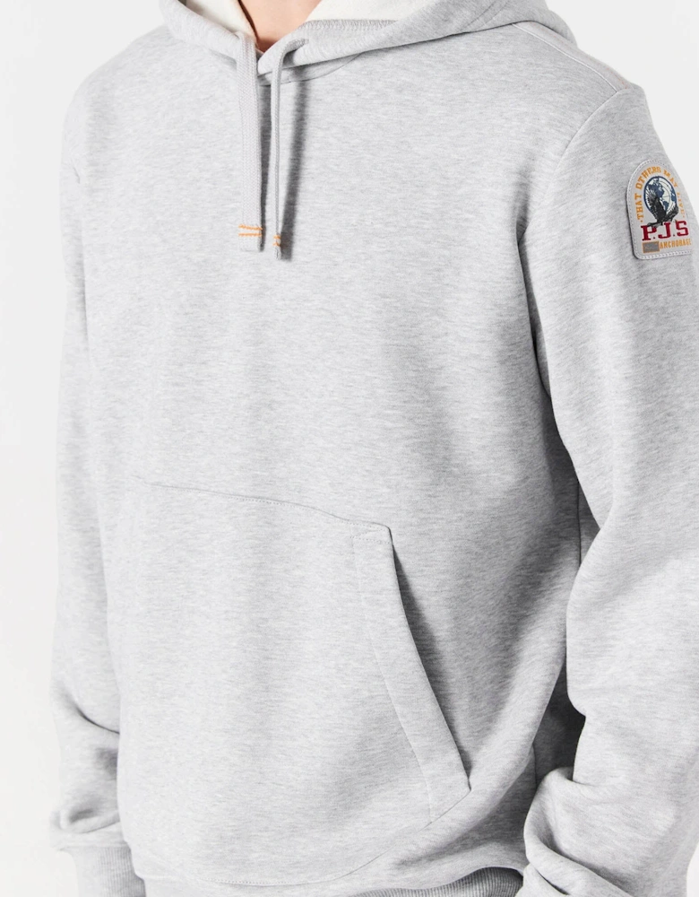 Everest Mens Hooded Sweatshirt - Ash Grey Melange 608