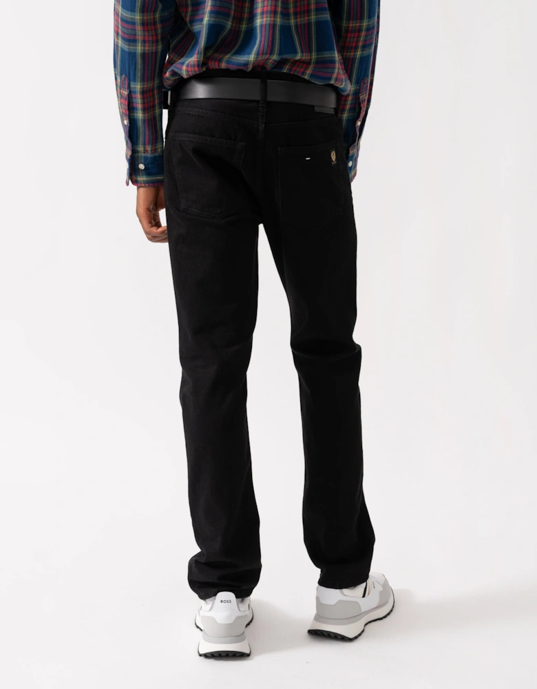B69 Mens Raw Denim Jeans - Black