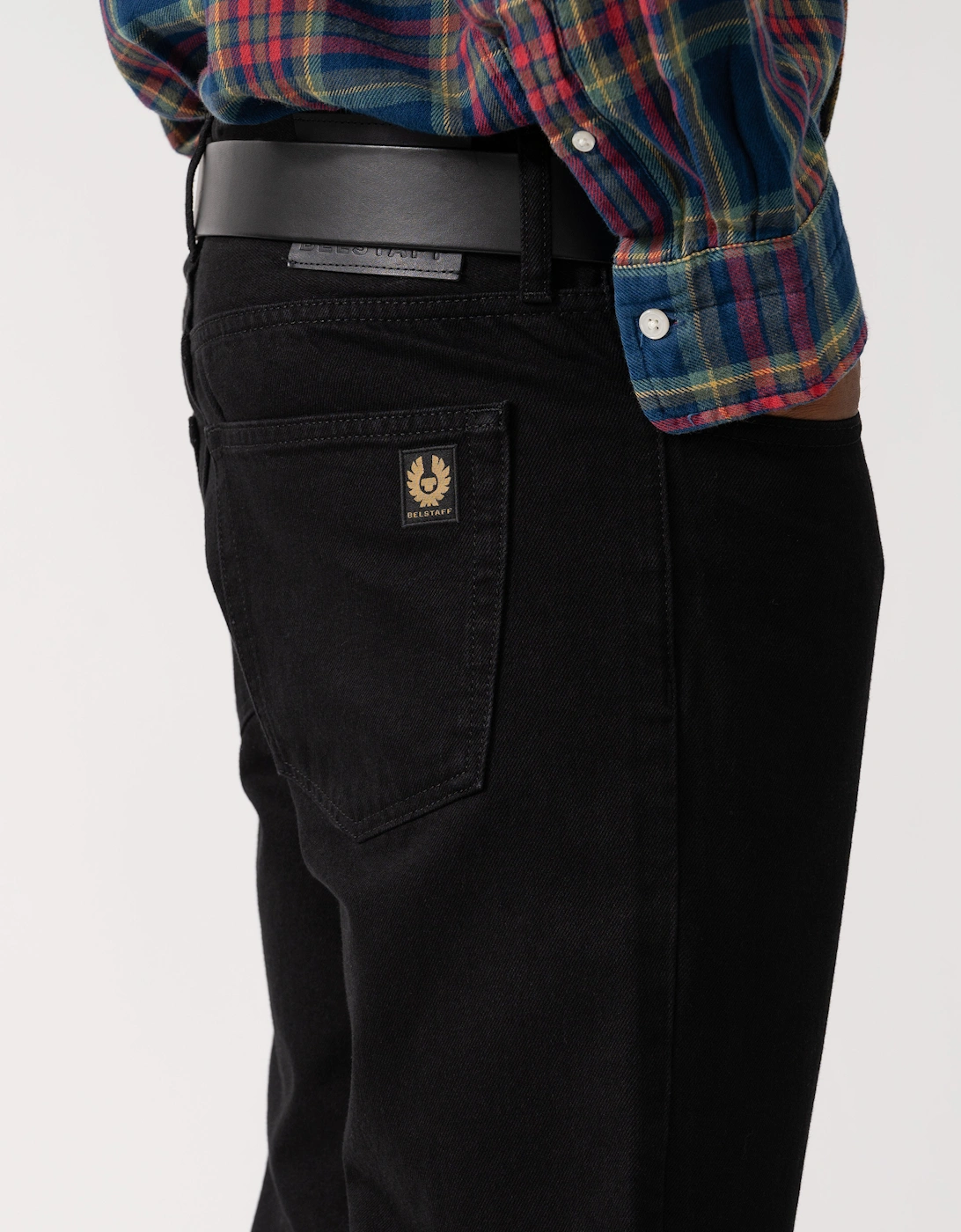 B69 Mens Raw Denim Jeans - Black